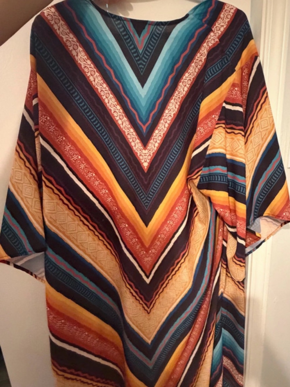 Boho V-Neck Multicolor Women’s Kimono